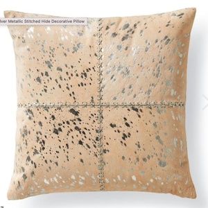 calf hair pillows from frontgate.